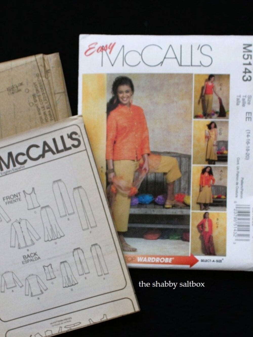 McCalls M5143 Petite Wardrobe Sewing Pattern VTG Jacket Top Skirt Pants 14 - 18